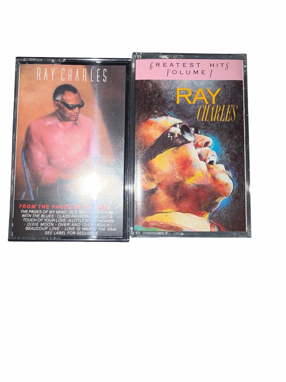 Vintage Ray Charles Audio Cassette Tapes